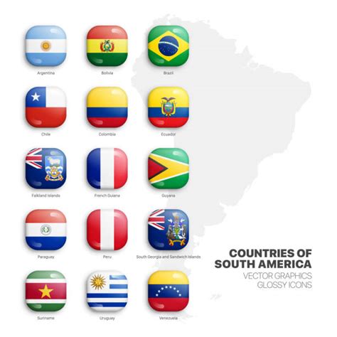 Flags Of Latin American Countries Illustrations Royalty Free Vector