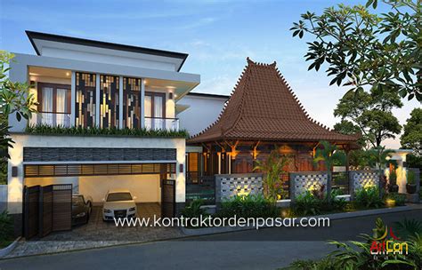 20+ desain eksterior & interior rumah kayu. Desain Rumah Kombinasi Etnik Jawa - Klasik - Modern di ...
