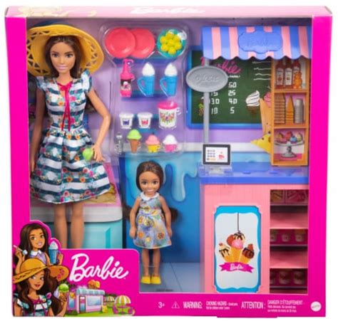 Mattel Barbie® Ice Cream Shop Playset With Dolls 1 Ct Kroger
