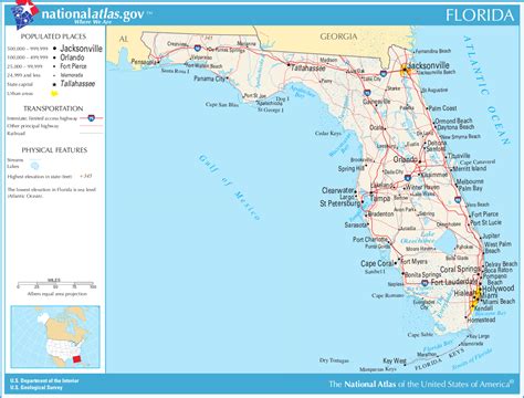 Map Of Florida General Map Online Maps And Travel