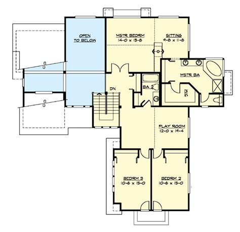 Tri Level Craftsman House Plan With Playroom And Rec Room 23720jd