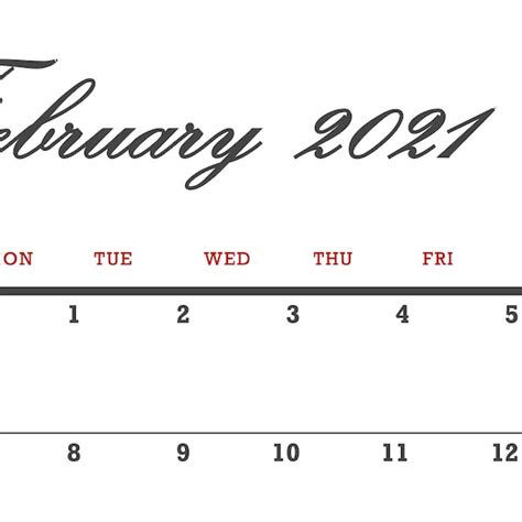 February 2023 Calendar Etsy