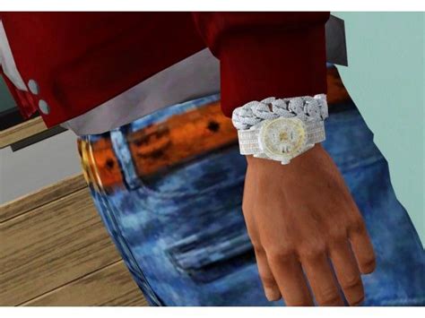 Mens Buss Down Watch And Bracelet Set By Guttasims Sims 4 Cc Eyes