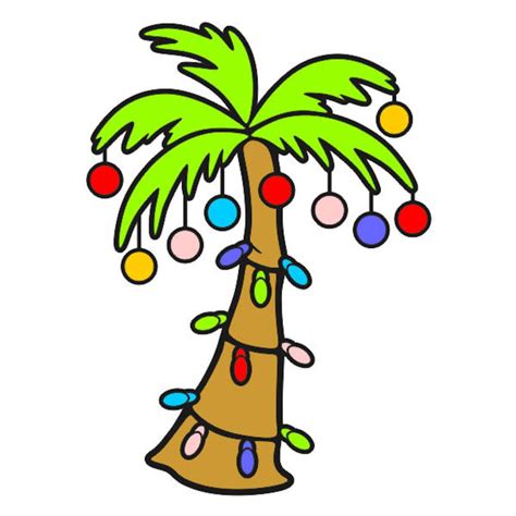 Tropical Christmas Palm Tree Cuttable Design Png Dxf Svg And Eps Etsy