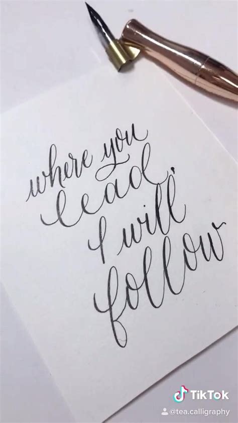 Gilmore Girls Theme Song Calligraphy Quote Video Hand Lettering