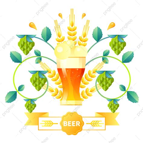 Hops And Barley Background Png Vector Psd And Clipart With