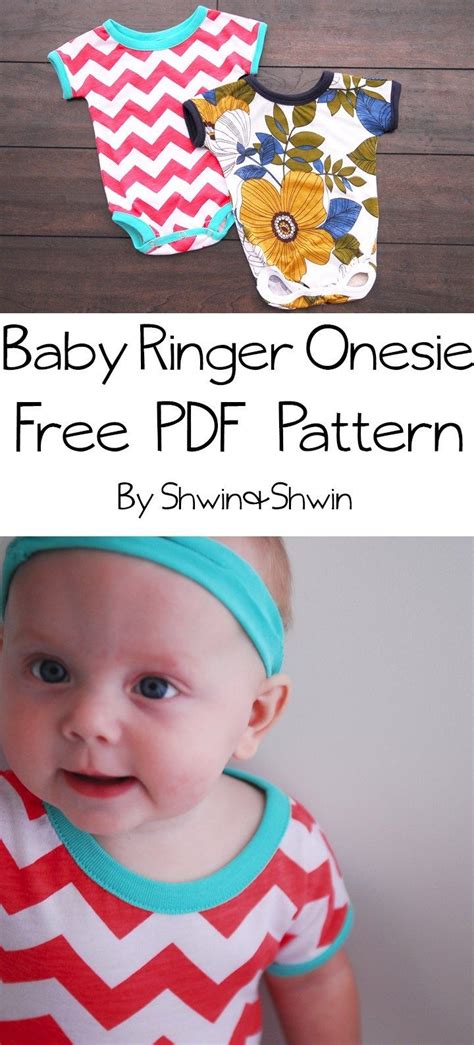 Baby Ringer Onesie Free Pattern Shwinandshwin Diy Baby Clothes