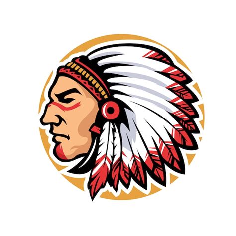 Premium Vector Indian Chief Mascot