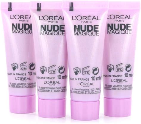 L Oréal Nude Magique Blur Cream Light To Medium Testers 4 X 10 Ml