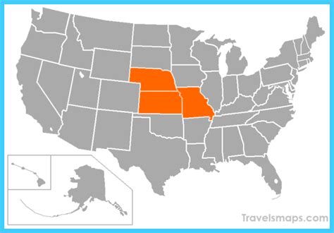 Map Of Kansas Missouri Travelsmapscom
