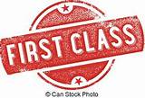 First Class Rubber Stamp Images
