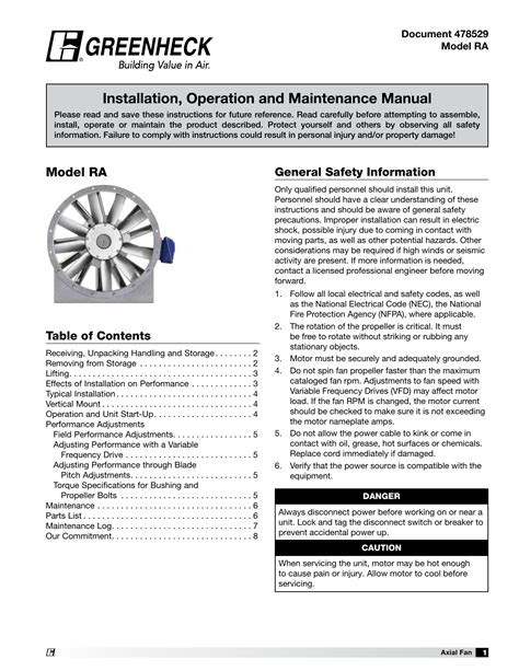 Installation Operation And Maintenance Manual Manualzz