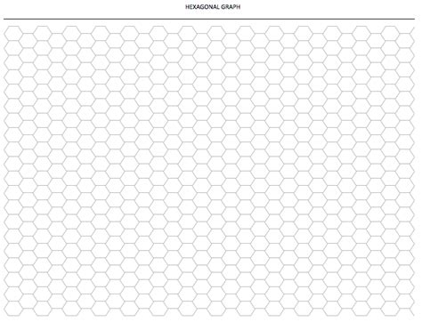 5 Free Hexagon Printable Graph Paper Template In Pdf