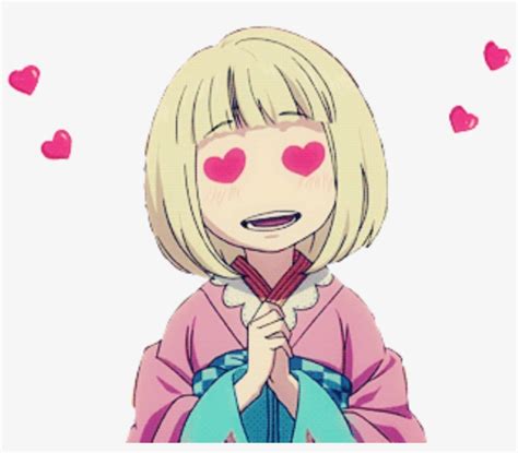 Heart Eyes Anime Anime Girl With Heart Eyes Transparent Png