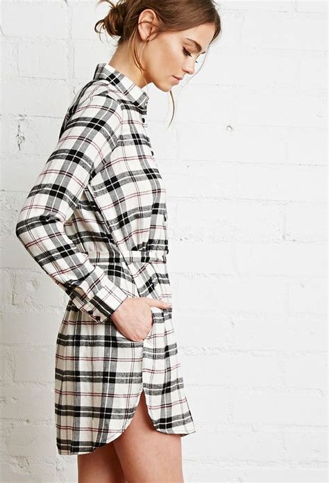 Forever 21 Plaid Flannel Shirt Dress Flannel Shirt Dress Outfit