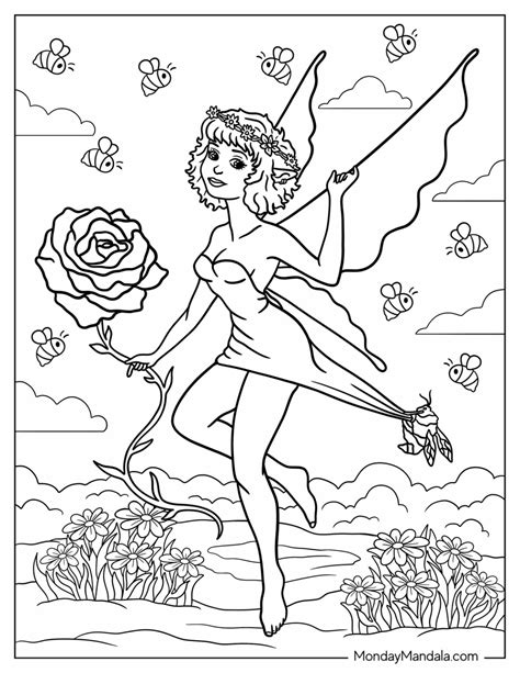 34 Fairy Coloring Pages Free Pdf Printables