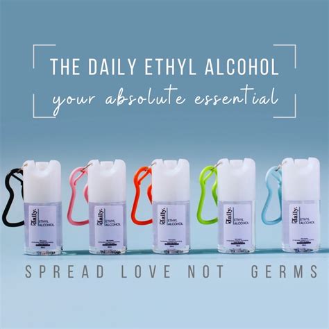 The Daily Essencials Ethyl Alcohol In 40ml Bottle With Carabiner