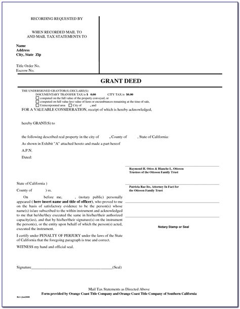 Grant Deed Word Template Template Resume Examples Xg5bqn2kdl
