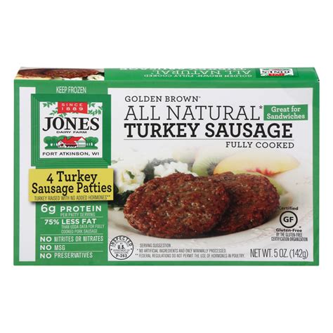 Save On Jones Dairy Farm Golden Brown Turkey Sausage Patties Ct