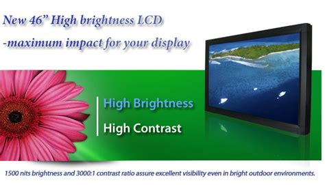 New 46 High Brightness Lcd Maximum Impact For Your Display