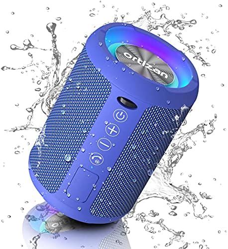 Ortizan Bluetooth Speaker Portable Wireless Bluetooth Speakers With Led Light Louder Volume