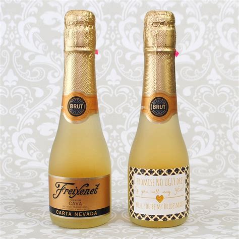 mini champagne bottle label template best of mini