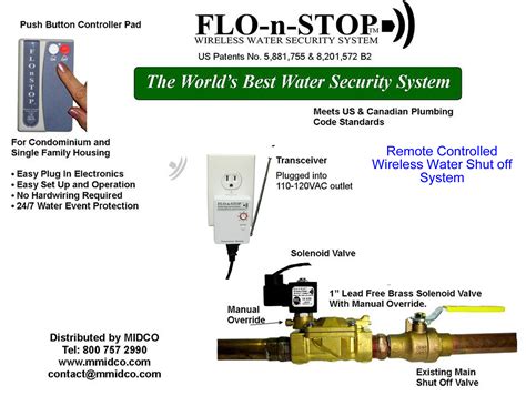 Most alarm panels support both wired and wireless leak detectors. Flo-n-Stop Wireless Water Shutoff System with Leak Detections