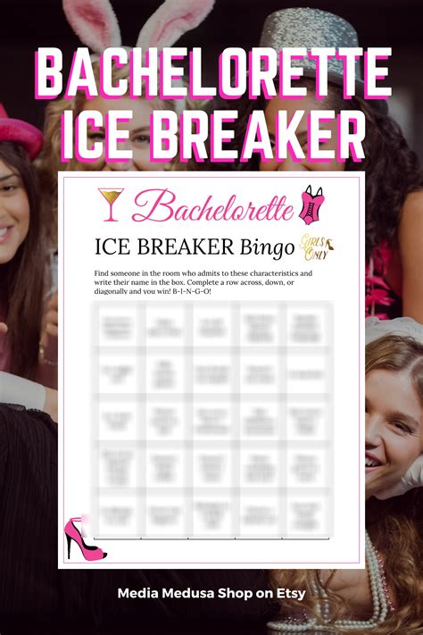 Bachelorette Party Bingo Cards Printable Game Ice Breaker Get Etsy Uk