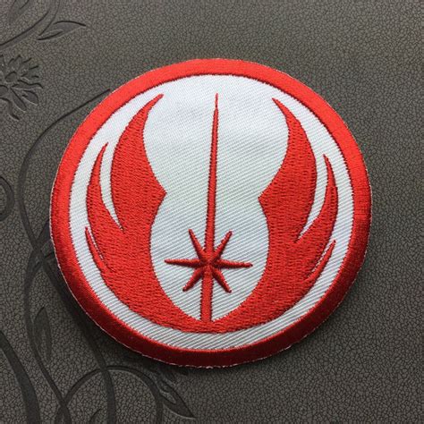 Red Star Wars Jedi Knight Patch Embroidered Patches Iron On Patches Sew