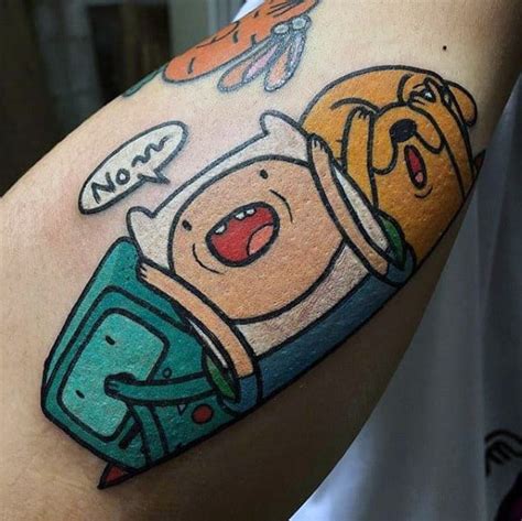 60 adventure time tattoo designs for men animated ink ideas