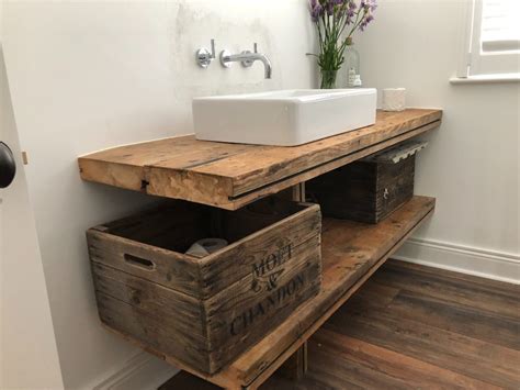 Reclaimed Wood Bathroom Vanity Unit Gt Carpentry And Building Services