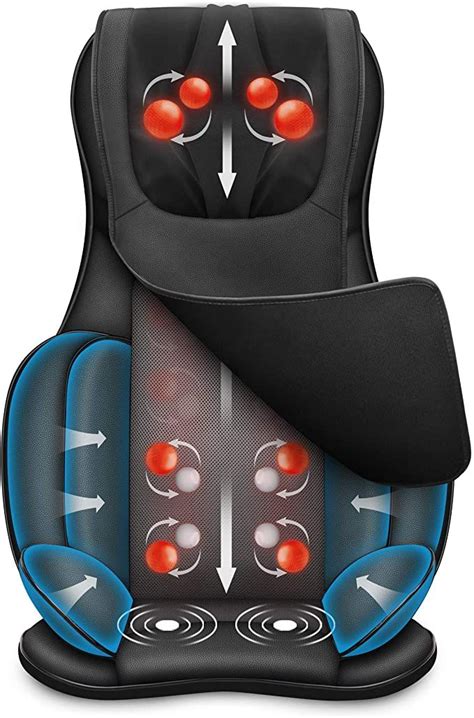 Snailax Full Body Massage Chair Pad Shiatsu Neck Back