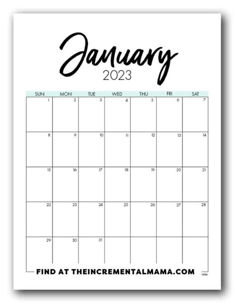 Printable 2023 Calendar Landscape Orientation Calendar Yearly 2024