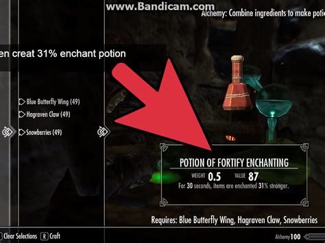 Hello Joinery Fortify Enchanting Potion Skyrim