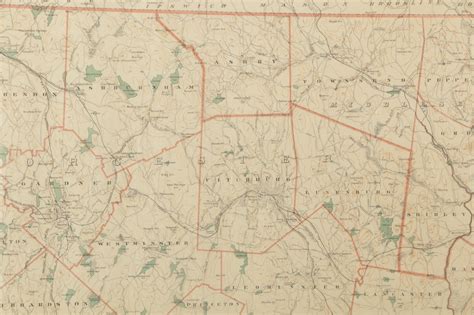 Geo H Walker And Co Antique Atlas Map Of Massachusetts Ebth