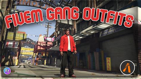 Red Fivem Gang Outfits Tutorial Unive Youtube