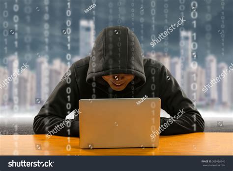Beauty is in the eye of the beholder. Hackers Programmer Using Computer Laptop Hack Stock Photo ...