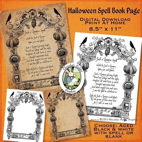 Halloween Spell Book Printables Printable Word Searches