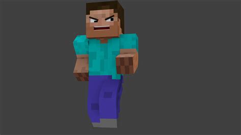 Minecraft Blender Full Rig Face Smooth Arm Bends And Mouth