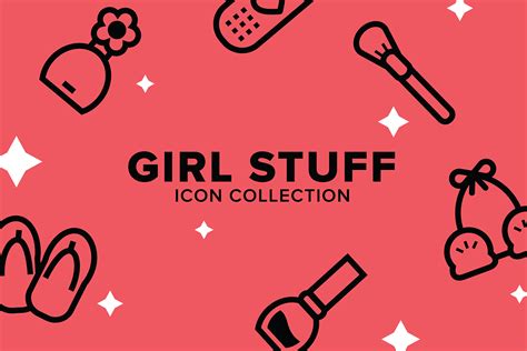 The Girl Stuff Icon Collection On Behance