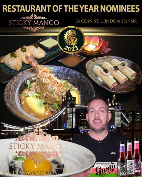 Sticky Mango Restaurant Ftlionawards Restaurant Of The Year Shortlist Halal Food Uk London