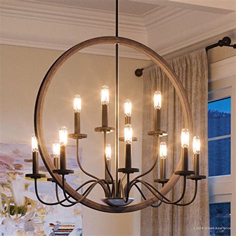 Luxury Modern Farmhouse Chandelier Large Size 2875h X 32w With
