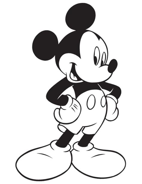 Koleksi Halaman Mewarnai Mickey Mouse Yang Indah