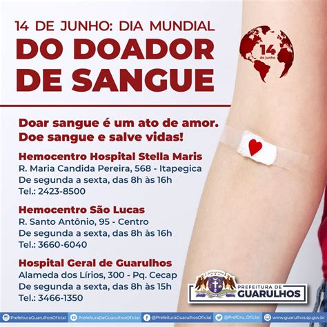 Guarulhos lança campanha de incentivo à doação de sangue Guarulhos Hoje