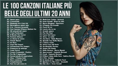 Le 100 canzoni italiane più belle degli ultimi 20 anni Musica