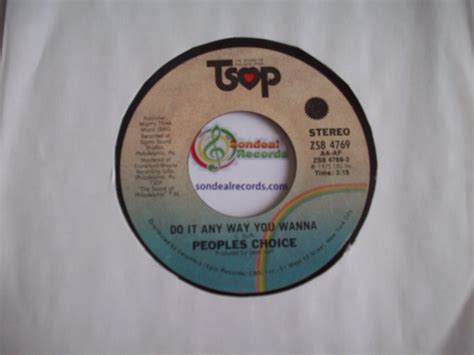 Do It Any Way You Wanna Peoples Choice 1975 Rare Vinyl Collectible