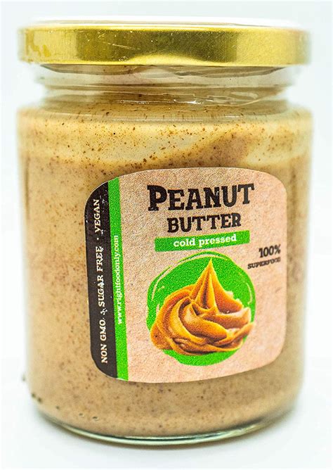 Peanut Butter 230g 8oz Oil Free No Added Sugar Vegan Protein