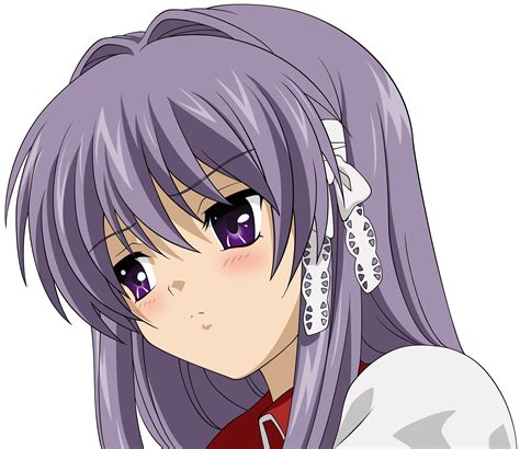 Black Hair Clannad Fujibayashi Kyou Purple Eyes Transparent Vector