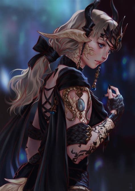 au ra final fantasy xiv crhyseis rhapsody final fantasy art urban fantasy art gothic fantasy art