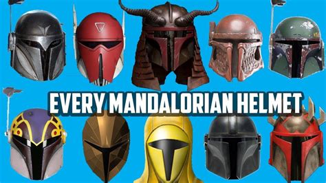 Every Type Of Mandalorian Helmet Mandalorian Helmet Mandalorian Helmet